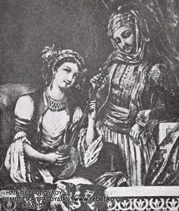 Χιώτικο ζευγάρι (χαλκογραφεία του 1800)