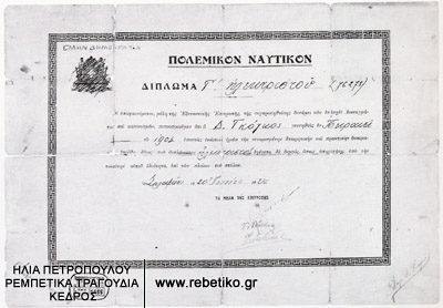 Το δίπλωμα του ηλεκτριστού, του Μπαγιαντέρα (1924)
