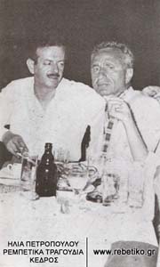 Ο Βασίλης Τσιτσάνης με τον Ελία Καζάν (1958)